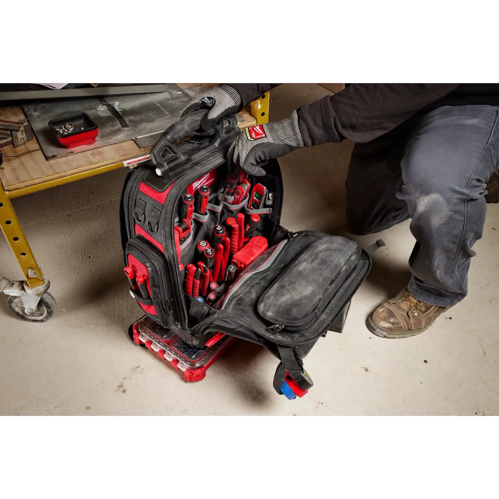 Tool Bag - Milwaukee PACKOUT Structured Backpack, 48-22-8303