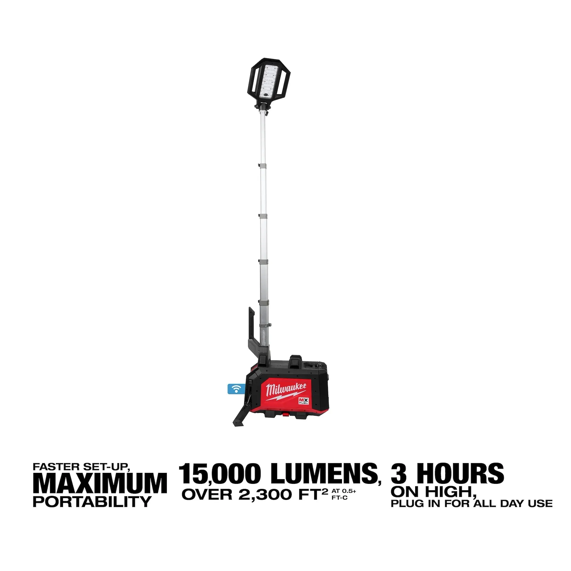 Tower Light - Milwaukee MX FUEL™ ROCKET™ Dual Power Compact Tower Light, MXF040-1XC