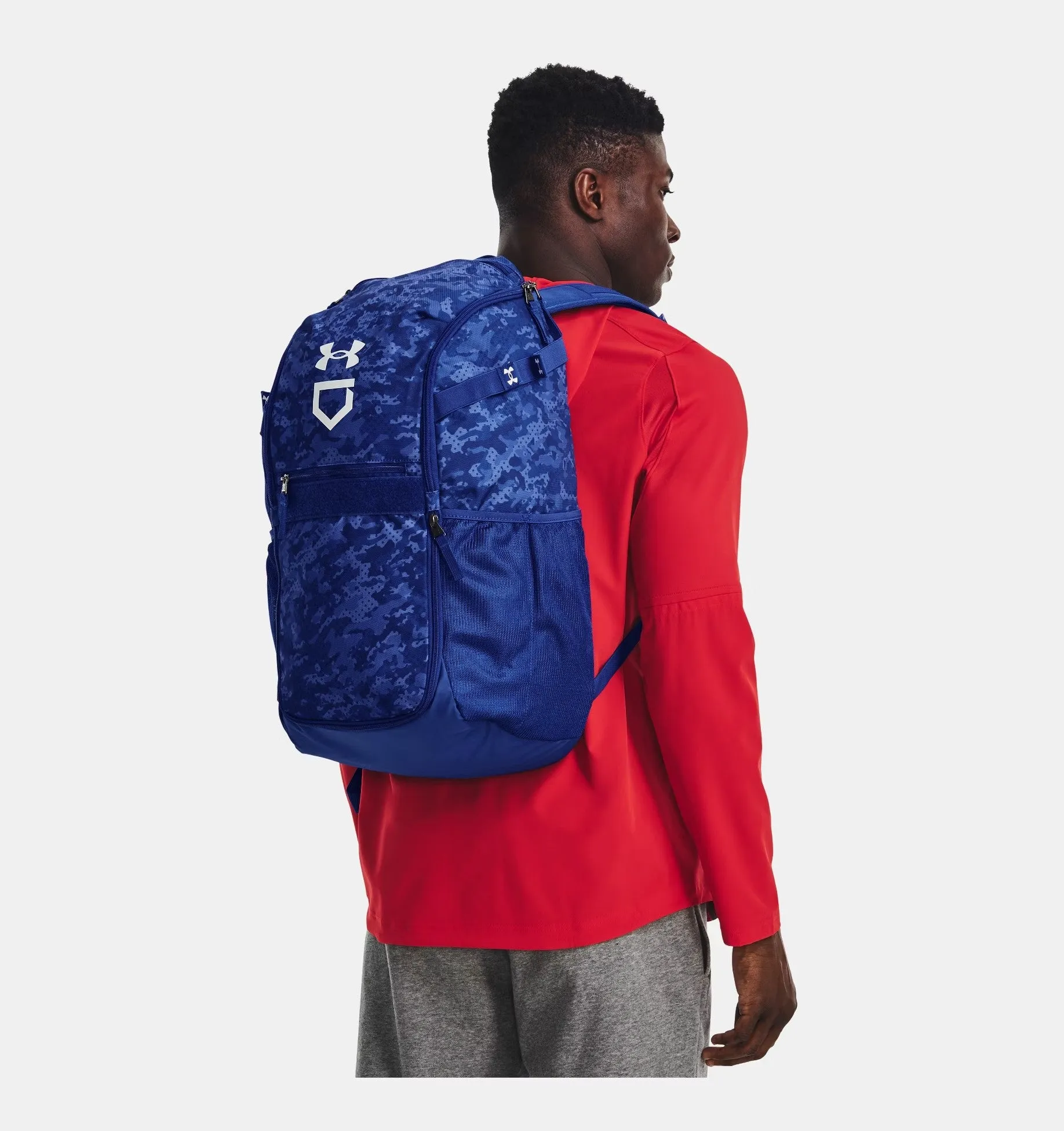 Under Armour Unisex UA Utility Baseball Print Backpack - Royal, Red