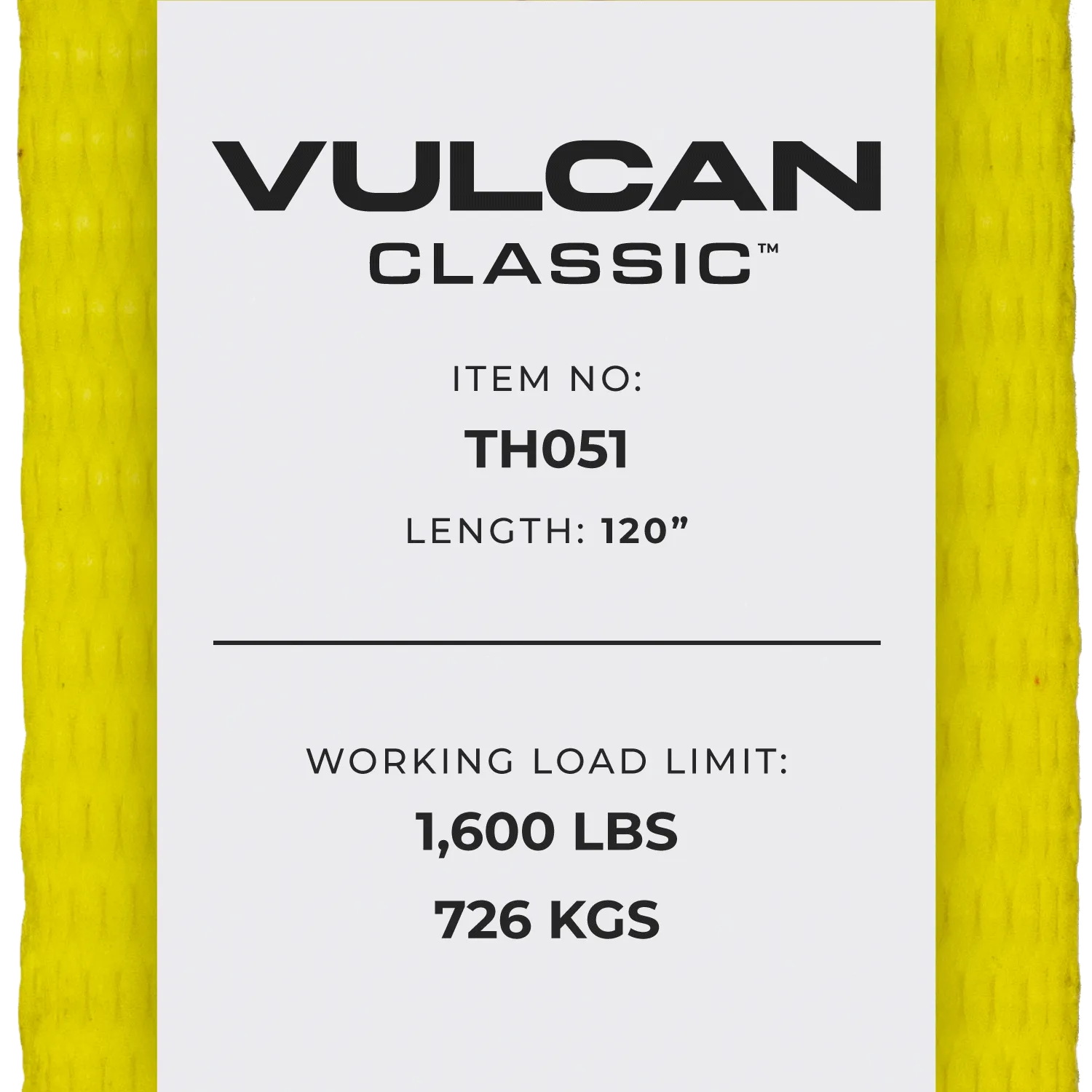 VULCAN Autohauler Car Tie Down with J Hooks - Sliding Idler 3-Cleat - 120 Inch - 10 Pack - Classic Yellow - 1,600 Pound Safe Working Load