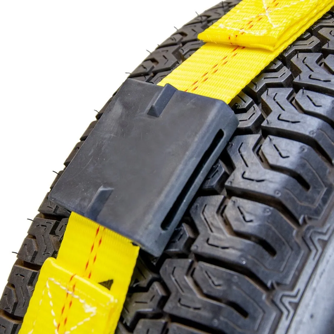 VULCAN Autohauler Car Tie Down with J Hooks - Sliding Idler 3-Cleat - 120 Inch - 10 Pack - Classic Yellow - 1,600 Pound Safe Working Load