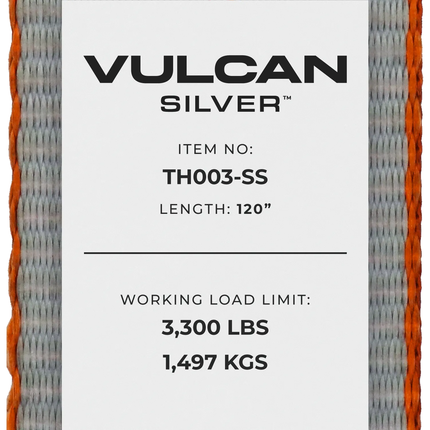 VULCAN Car Tie Down - E Track Idler 3-Cleat - 120 Inch - Silver Series - 3,300 Pound Safe Working Load - 4 Pack