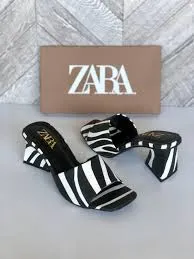 WALK BROS WOMEN BLOCKHEEL SANDAL - ZEBRA
