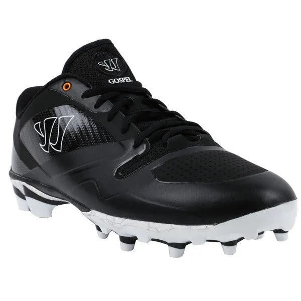 Warrior Gospel Black Lacrosse Cleats