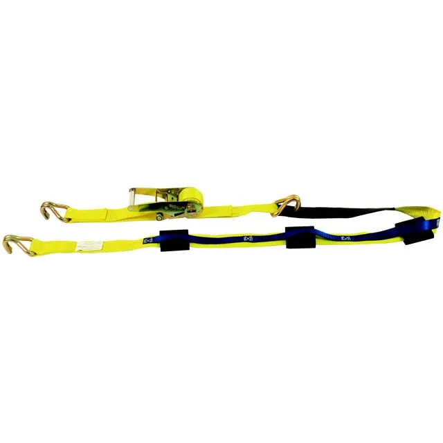 Wheel Strap with Wire Hooks & 3 Rubber Blocks