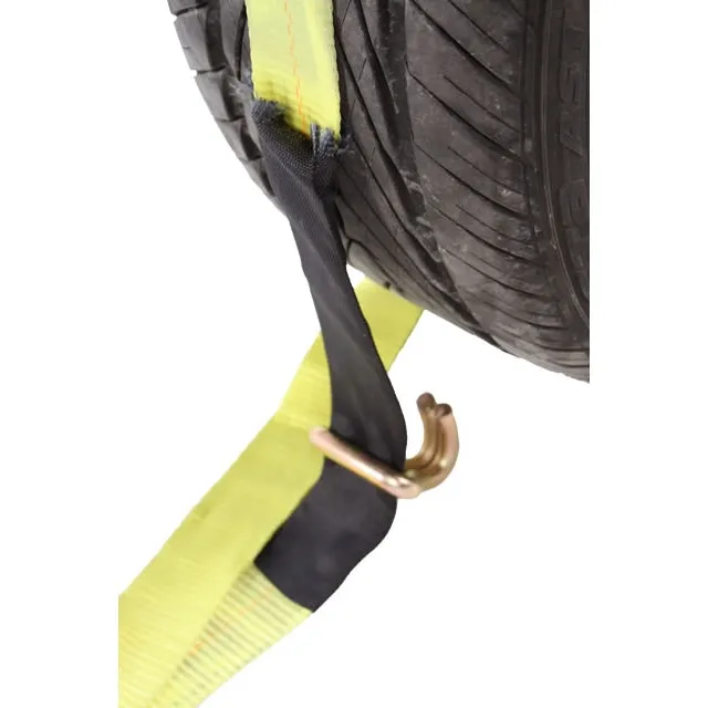Wheel Strap with Wire Hooks & 3 Rubber Blocks