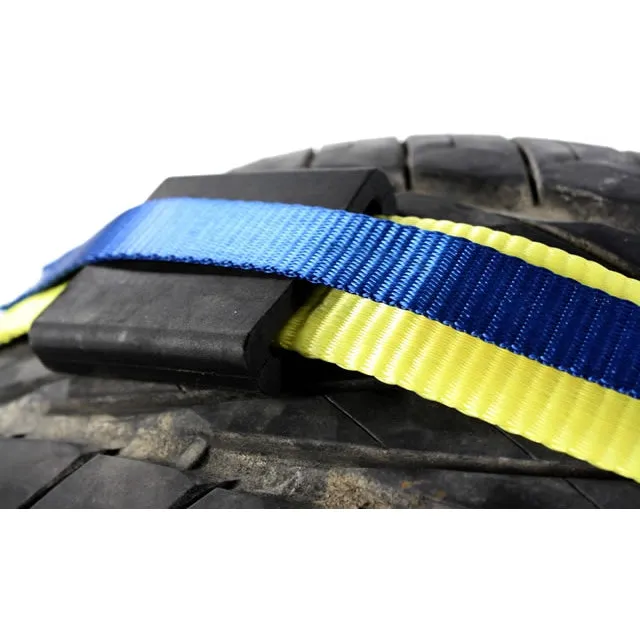 Wheel Strap with Wire Hooks & 3 Rubber Blocks