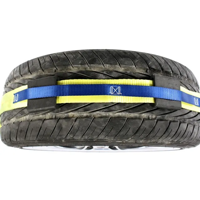 Wheel Strap with Wire Hooks & 3 Rubber Blocks