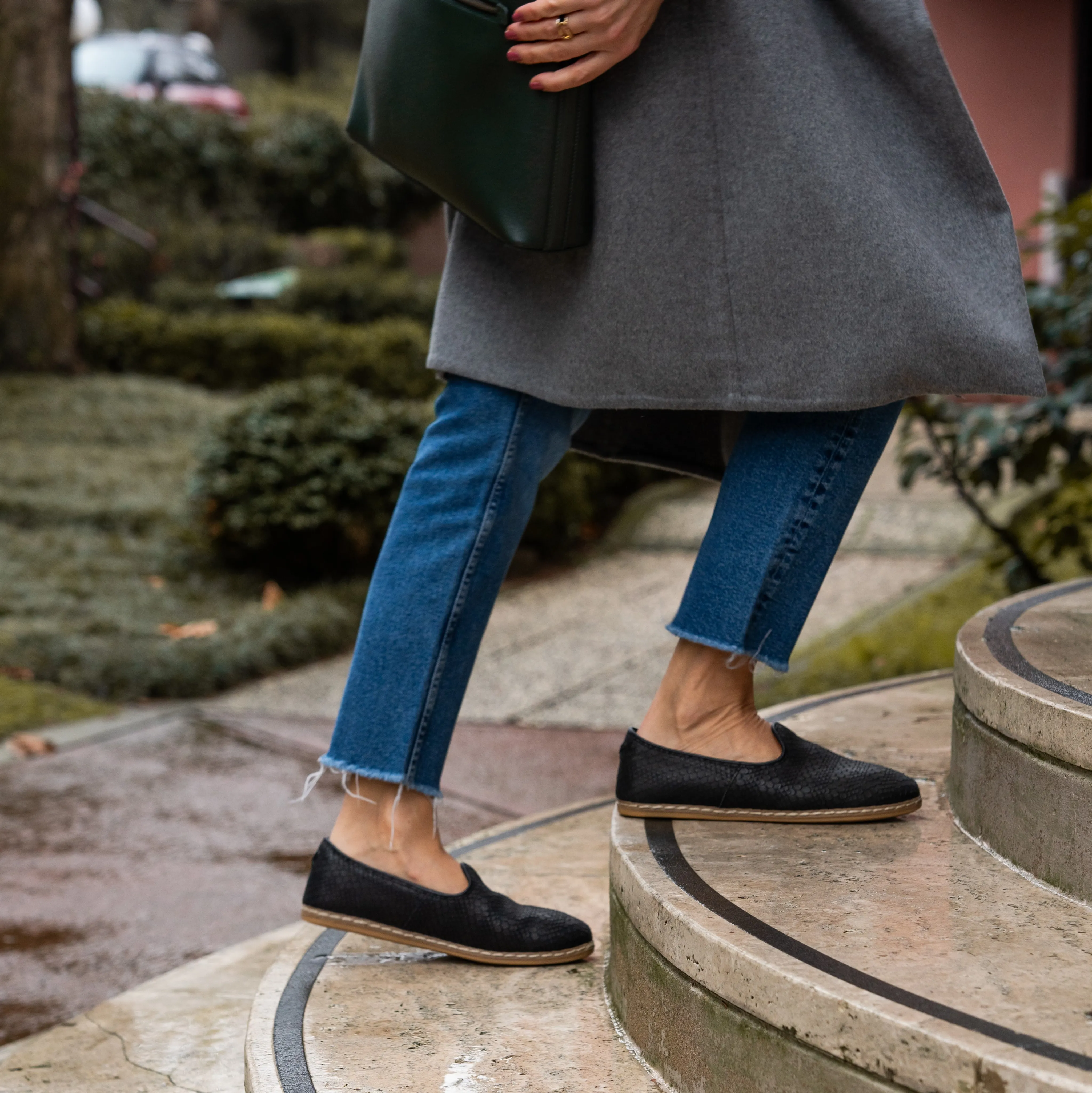 Wild Black Slip-On