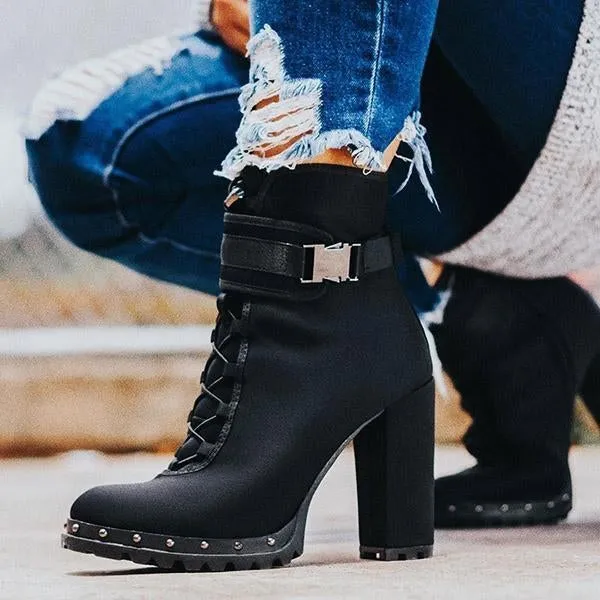 wild red high heel boots