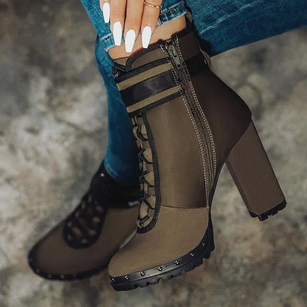 wild red high heel boots