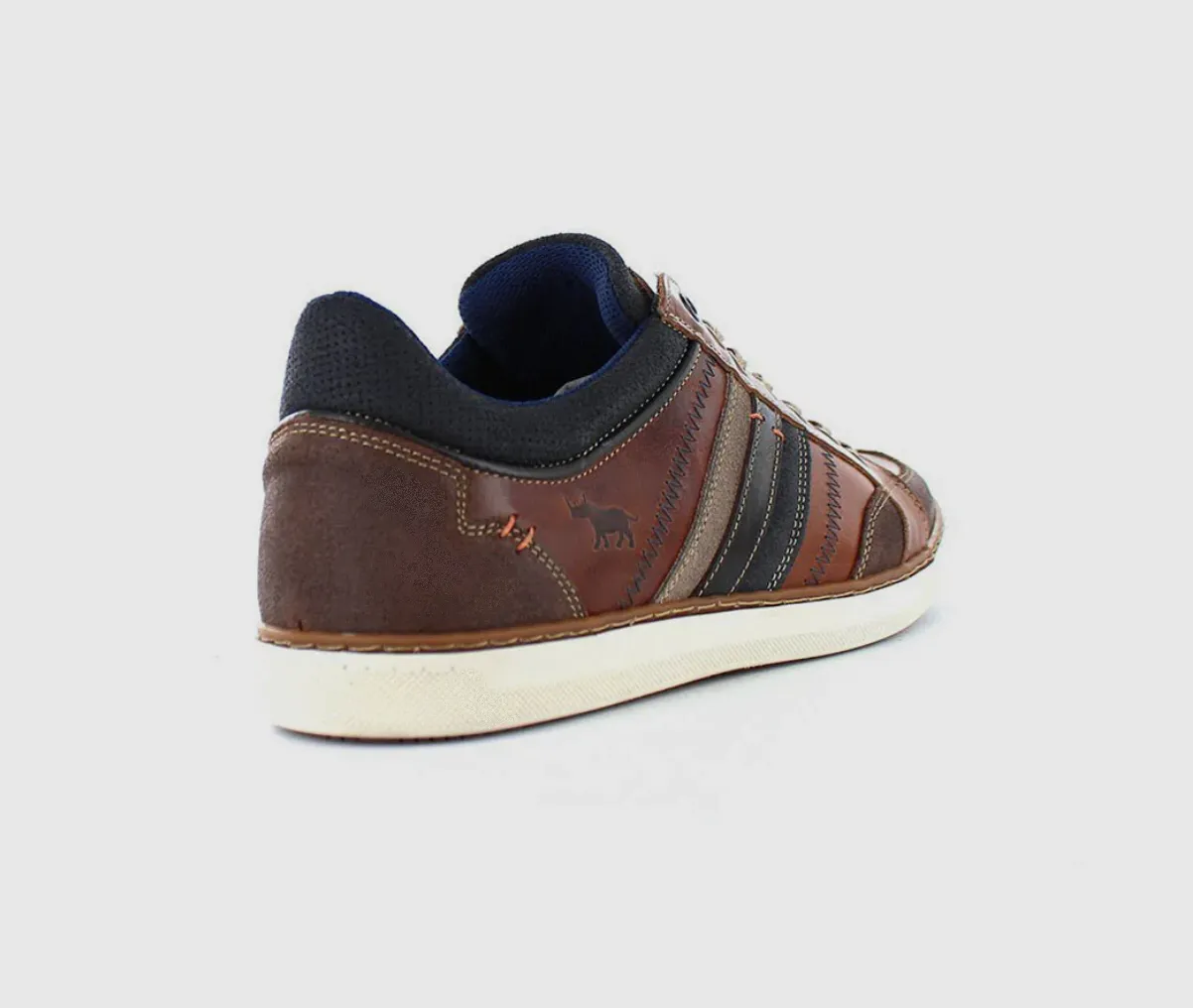 Wild Rhino Blake Tan Leather 7 Eyelet Shoe Made In Portugal