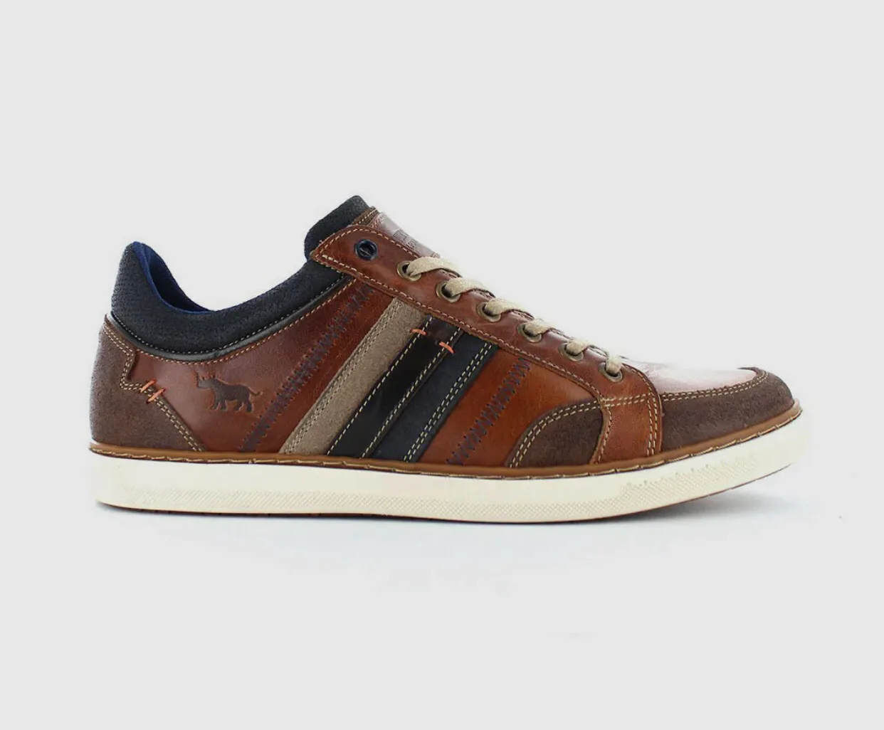 Wild Rhino Blake Tan Leather 7 Eyelet Shoe Made In Portugal