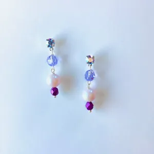Wild Violet Drop Earrings