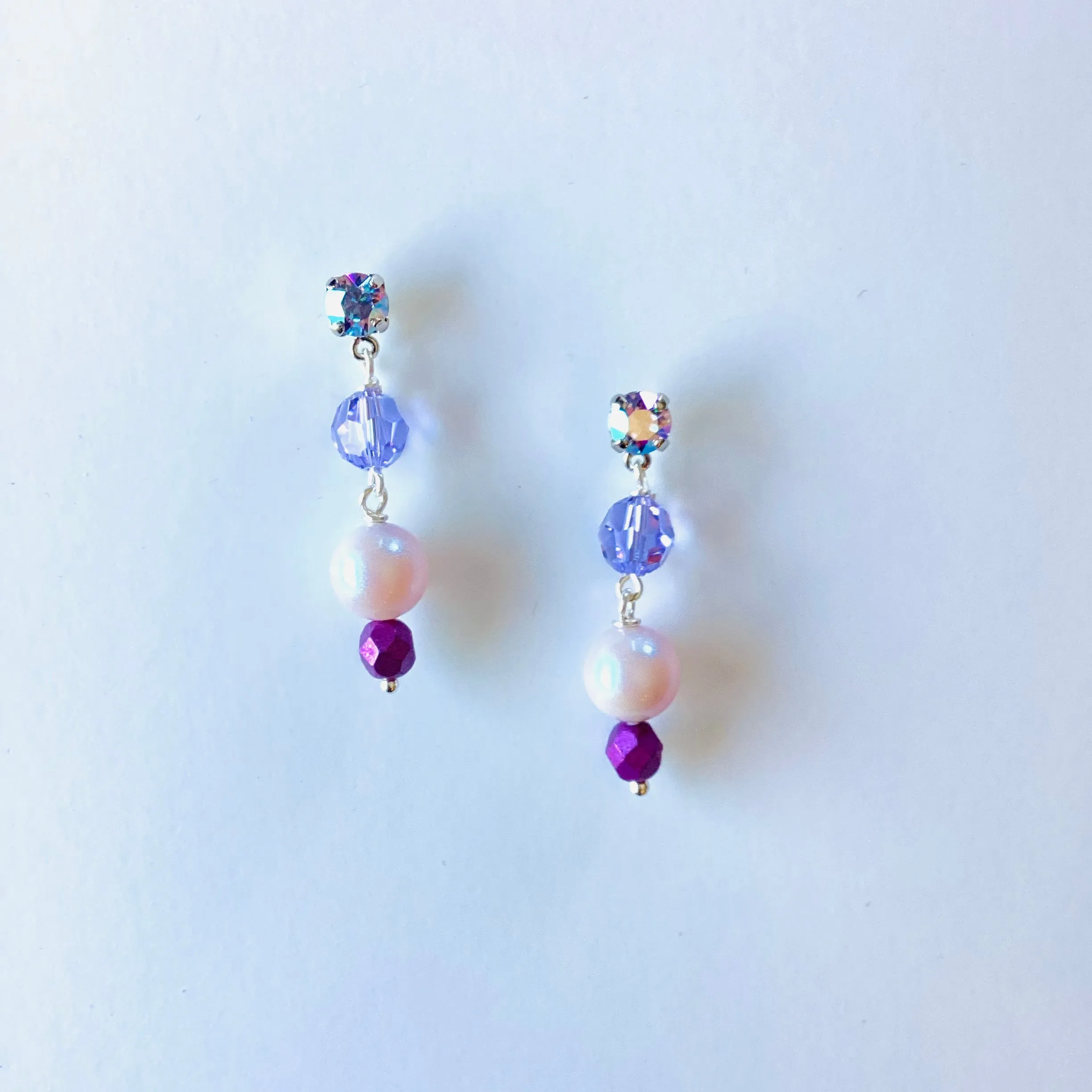 Wild Violet Drop Earrings