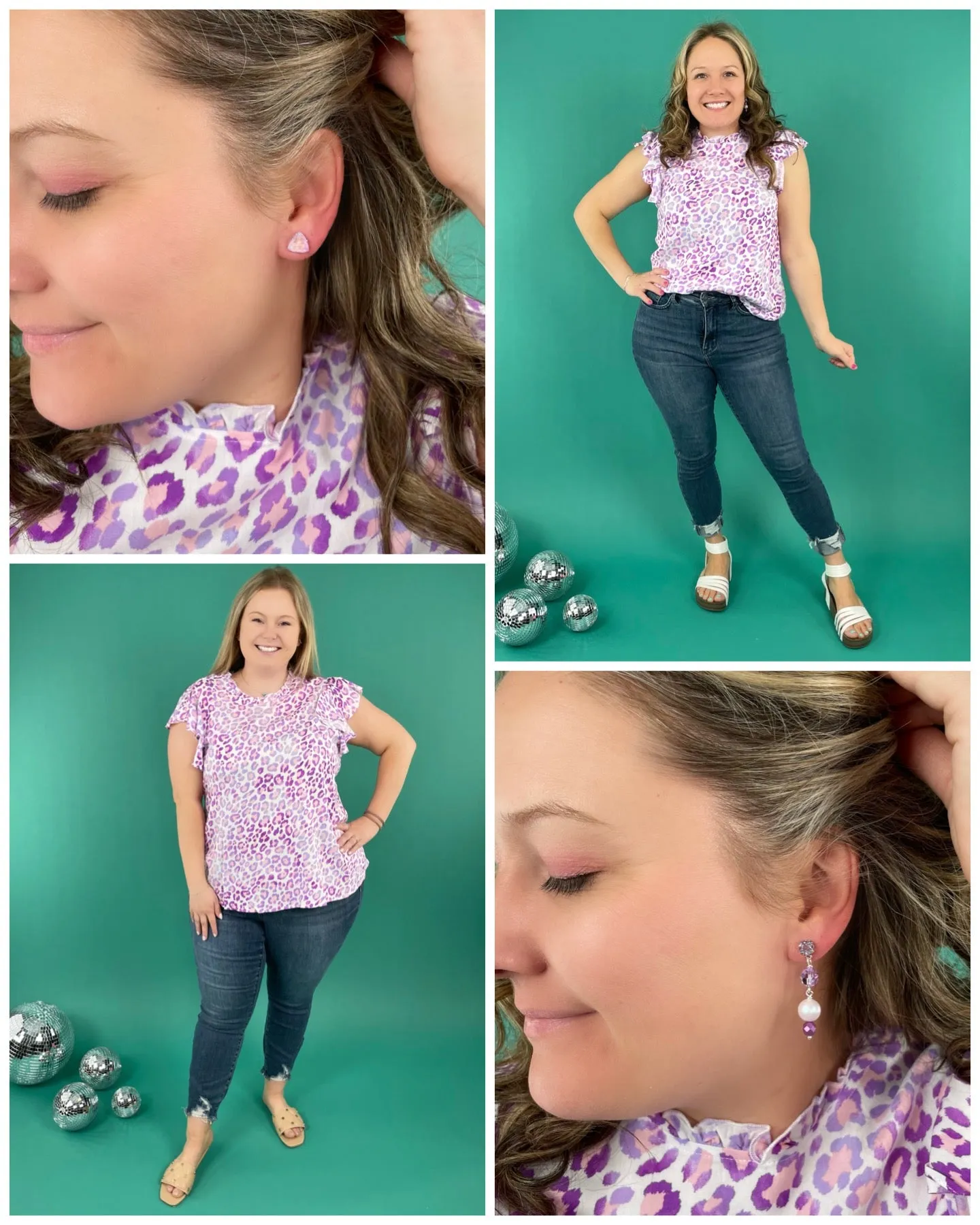 Wild Violet Drop Earrings
