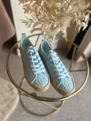 Wild Weave Canvas Trainer - Blue
