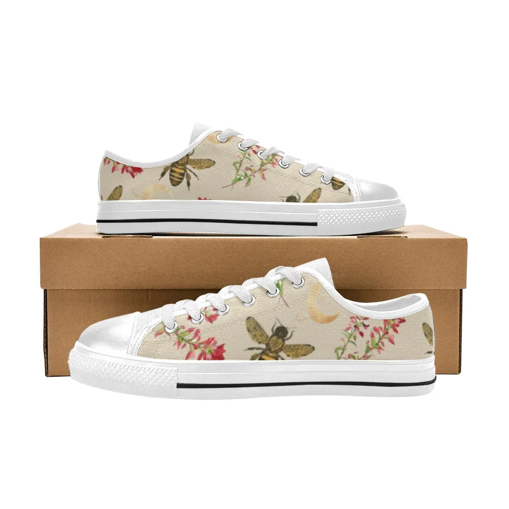 Witchy Bee Shadow Canvas Sneakers, Witchy Shoes, Witchy Clothing, Witch Shoes, Sneakers, Witch, Occult, Boho Chic, Dark Boho, Celestial