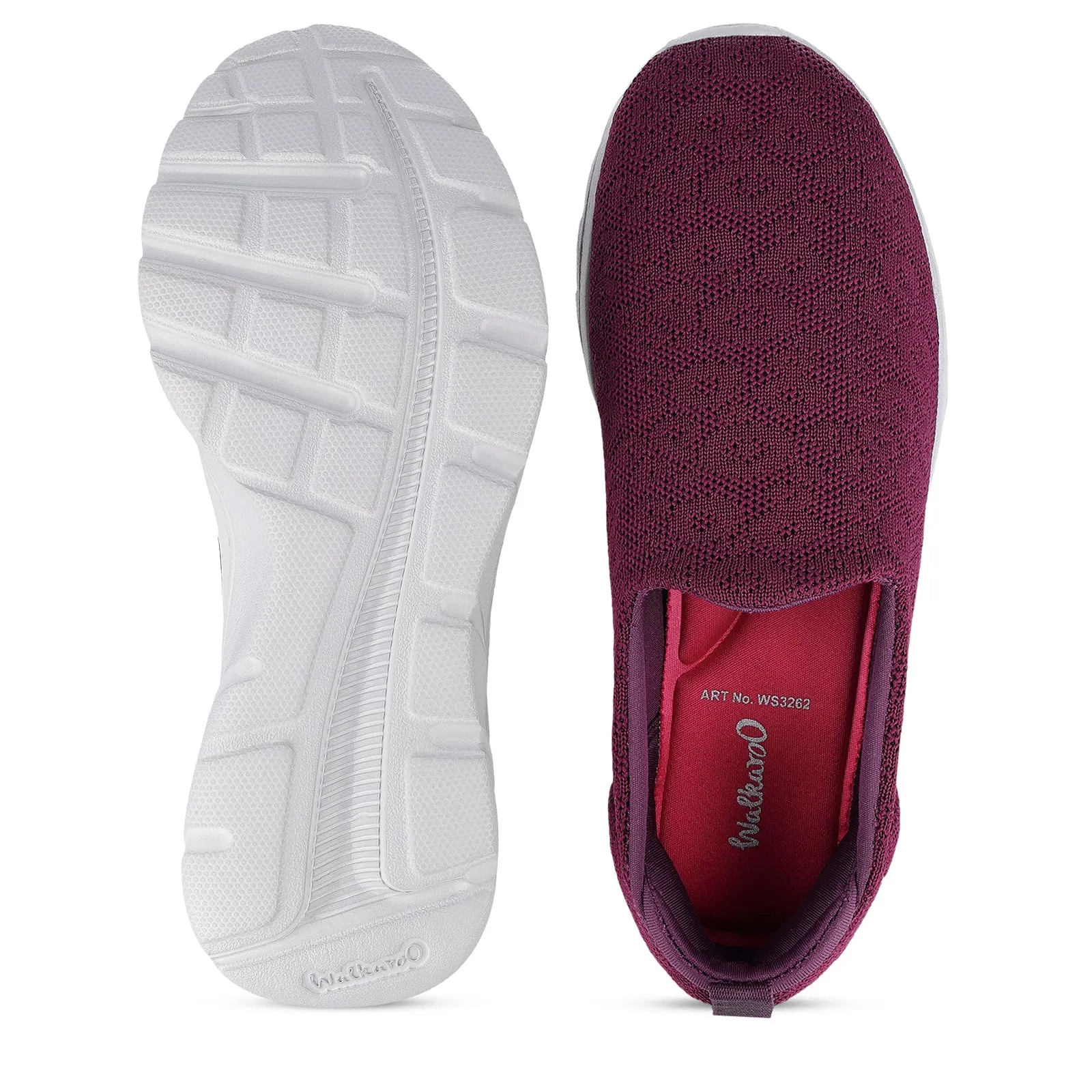 Women's Slip-on Walking Shoes - WS3262 Purple