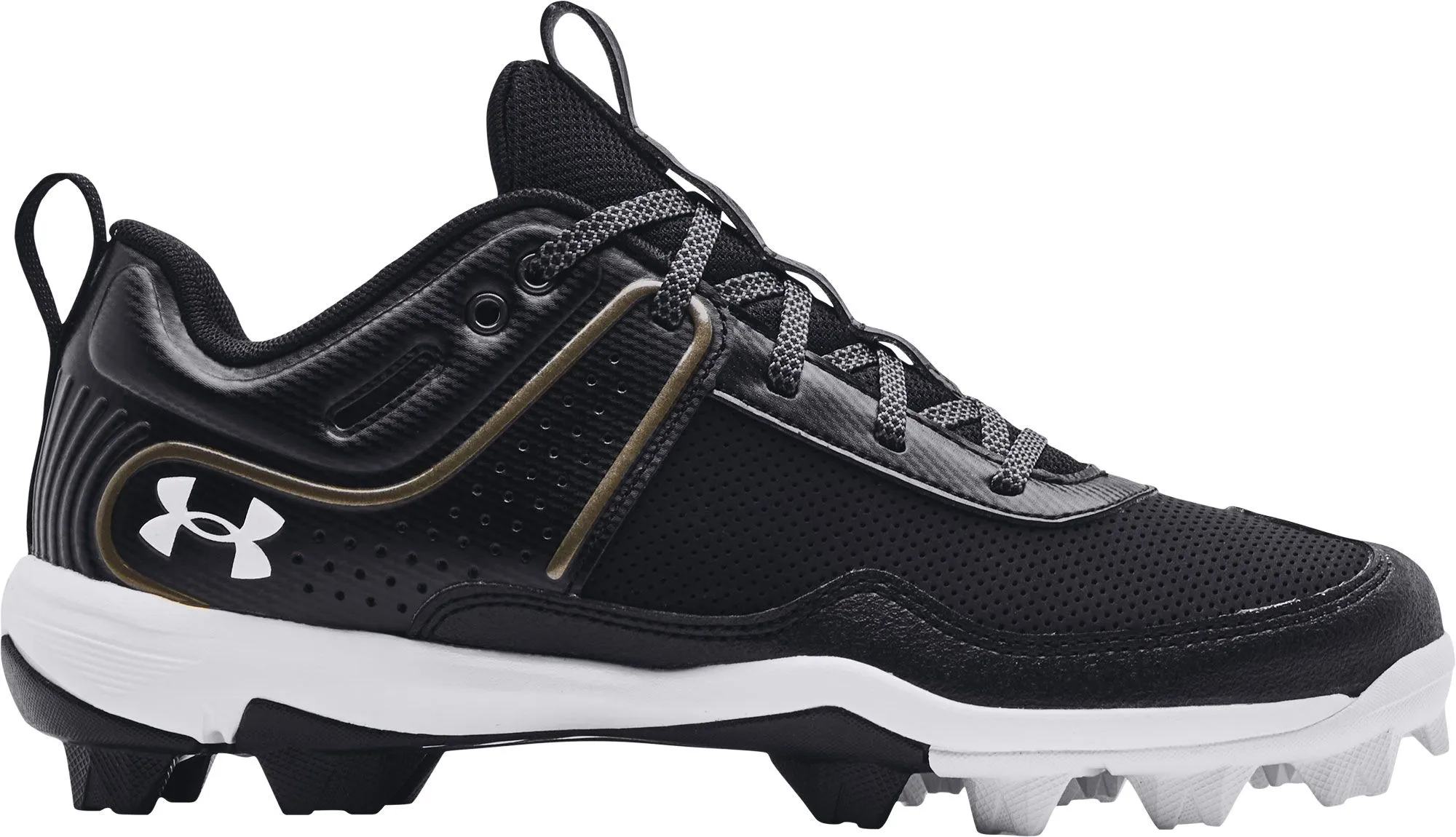 Women's UA Glyde RM Softball Cleat - Black/White