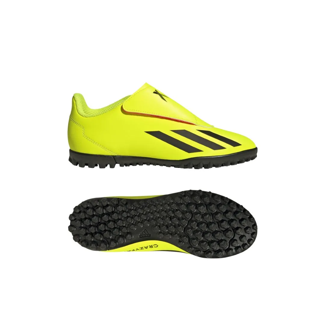 X Crazyfast Club Hook-and-Loop Turf  Soccer Shoes